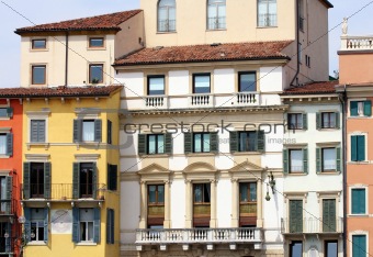 facade in Verona, Italy