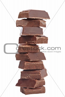 Blocks of chocolate