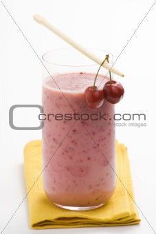 a delicious cherry milkshake 