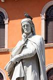 statue of Dante Alighieri in Verona