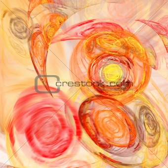Abstract background. Red - orange palette.