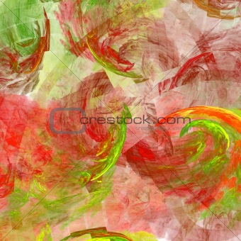 Abstract background. Red - green palette.