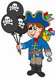 Pirate boy with balloons