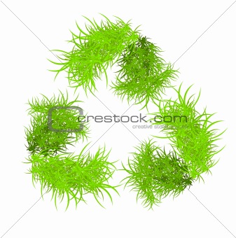 Vector illustration of recycle symbol 