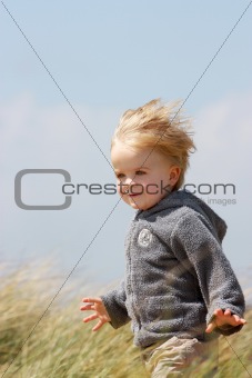 boy in dunes