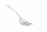 Silver fork isolated on white background