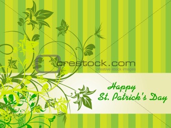 patrick day background with swirl design 17 march