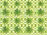 abstract pattern st. patrick's background with shaarock 17 march