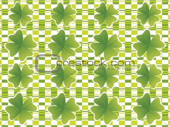 abstract pattern st. patrick's background with shaarock 17 march