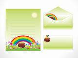 rainbow pattern letterhead