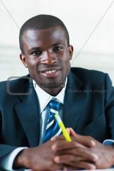 afro-american business man 