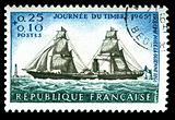 vintage French stamp