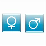set of 2 gender signs