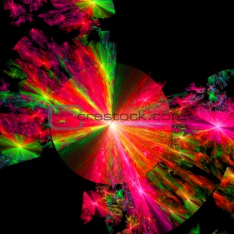 Abstract background. Red - green palette.