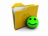 folder icon with smiley