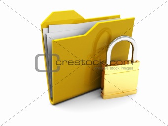 folder icon and lock