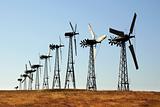 A group of windmills