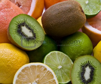 MIscellaneous fruits close-up