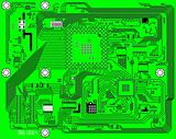Tech industrial electronic vector background