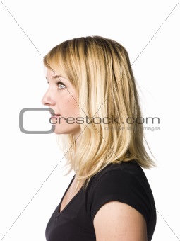 Portrait of a blond woman