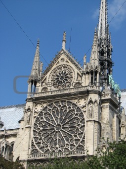 Notre Dame de Paris - detailed view
