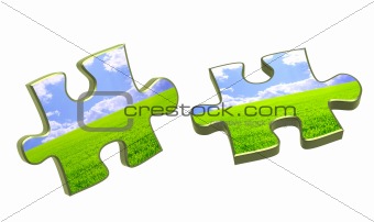 Nature concept - 3d puzzles