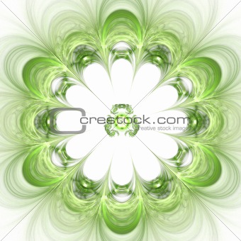 Abstract background. Green - white palette.