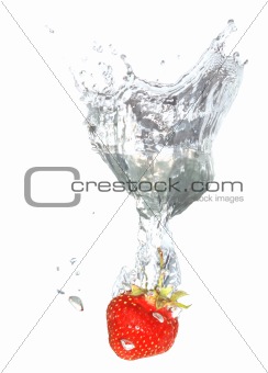 Strawberry In Water