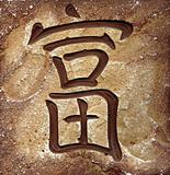 Hieroglyph (east calligraphy) «Wealth»