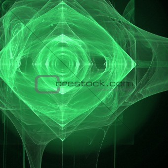 Abstract background. Black - green palette.