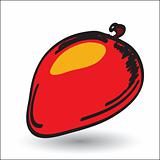 Red mango editable vector