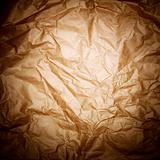 Brown crisped wrapping paped background