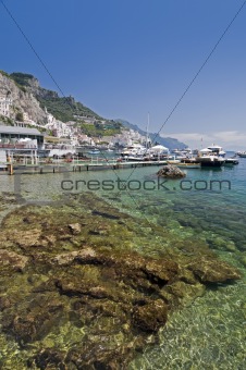 Amalfi transparent water