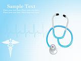 abstract medical  background with stethoscope
