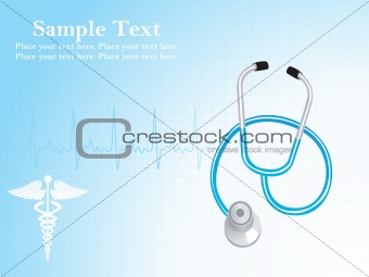 abstract medical  background with stethoscope