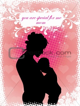 love background with mother day card