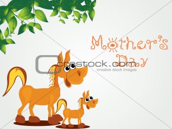 mother day background with animal