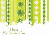 creative shamrock background for 17 march 