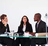 Business team discussing in a meeting