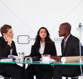 Business team discussing in a meeting