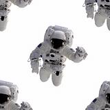 Seamless Background Astronaut