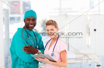 Doctor and nurse in a hospital