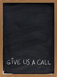 give us a call message on blackboard