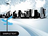 abstract city background, design5