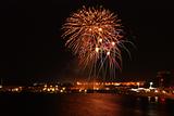 Fireworks over the harbor