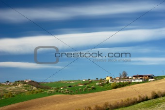 Farm on the hillside