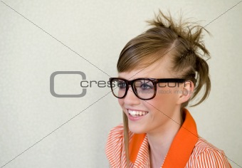 girl in glasses