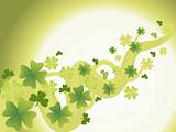 saint patricks day background with clover 