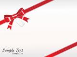 sample text shiny red package bows