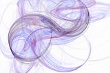 Trendy abstract design with purple and blue light waves